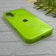 قاب گوشی iPhone 17 آیفون سیلیکونی اورجینال پاک کنی درجه یک زیربسته سبز فسفری کد 124157