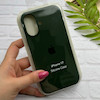 قاب گوشی iPhone 17 آیفون سیلیکونی اورجینال پاک کنی درجه یک زیربسته سبز تیره کد 124166