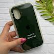 قاب گوشی iPhone 17 آیفون سیلیکونی اورجینال پاک کنی درجه یک زیربسته سبز تیره کد 124166