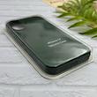 قاب گوشی iPhone 17 آیفون سیلیکونی اورجینال پاک کنی درجه یک زیربسته سبز تیره کد 124166