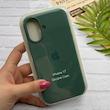 قاب گوشی iPhone 17 آیفون سیلیکونی اورجینال پاک کنی درجه یک زیربسته سبز تیره کد 124172