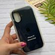 قاب گوشی iPhone 17 آیفون سیلیکونی اورجینال پاک کنی درجه یک زیربسته سرمه ای تیره کد 124179