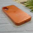 قاب گوشی iPhone 17 آیفون سیلیکونی اورجینال پاک کنی درجه یک زیربسته نارنجی کد 124180