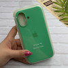 قاب گوشی iPhone 16 آیفون سیلیکونی اورجینال پاک کنی درجه یک زیربسته سبز کد 124202