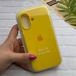 قاب گوشی iPhone 16 آیفون سیلیکونی اورجینال پاک کنی درجه یک زیربسته زرد کد 124204