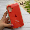 قاب گوشی iPhone 16 آیفون سیلیکونی اورجینال پاک کنی درجه یک زیربسته مرجانی کد 124212