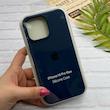 قاب گوشی iPhone 16 Pro Max آیفون سیلیکونی اورجینال پاک کنی درجه یک زیربسته سرمه ای کد 124236