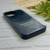 قاب گوشی iPhone 16 Pro Max آیفون سیلیکونی اورجینال پاک کنی درجه یک زیربسته سرمه ای کد 124236