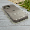 قاب گوشی iPhone 16 Pro Max آیفون سیلیکونی اورجینال پاک کنی درجه یک زیربسته خاکی کد 124237