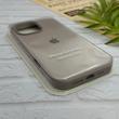 قاب گوشی iPhone 16 Pro Max آیفون سیلیکونی اورجینال پاک کنی درجه یک زیربسته خاکی کد 124237