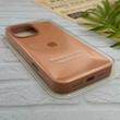 قاب گوشی iPhone 16 Pro Max آیفون سیلیکونی اورجینال پاک کنی درجه یک زیربسته پرتقالی کد 124241
