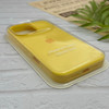 قاب گوشی iPhone 16 Pro Max آیفون سیلیکونی اورجینال پاک کنی درجه یک زیربسته زرد کد 124247