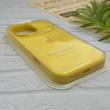 قاب گوشی iPhone 16 Pro Max آیفون سیلیکونی اورجینال پاک کنی درجه یک زیربسته زرد کد 124247
