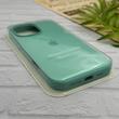 قاب گوشی iPhone 16 Pro Max آیفون سیلیکونی اورجینال پاک کنی درجه یک زیربسته سبزآبی کد 124255