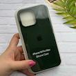 قاب گوشی iPhone 16 Pro Max آیفون سیلیکونی اورجینال پاک کنی درجه یک زیربسته سبز تیره کد 124256