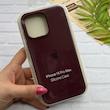 قاب گوشی iPhone 16 Pro Max آیفون سیلیکونی اورجینال پاک کنی درجه یک زیربسته زرشکی کد 124260