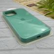 قاب گوشی iPhone 13 Pro Max آیفون سیلیکونی اورجینال پاک کنی درجه یک زیربسته سبزآبی کد 124292