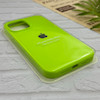 قاب گوشی iPhone 13 Pro Max آیفون سیلیکونی اورجینال پاک کنی درجه یک زیربسته سبز فسفری کد 124293