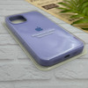 قاب گوشی iPhone 12 Pro Max آیفون سیلیکونی اورجینال پاک کنی درجه یک زیربسته بنفش روشن کد 124302