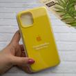 قاب گوشی iPhone 12 Pro Max آیفون سیلیکونی اورجینال پاک کنی درجه یک زیربسته زرد کد 124306