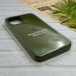 قاب گوشی iPhone 12 Pro Max آیفون سیلیکونی اورجینال پاک کنی درجه یک زیربسته سبز یشمی کد 124309