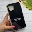 قاب گوشی iPhone 12 Pro Max آیفون سیلیکونی اورجینال پاک کنی درجه یک زیربسته سرمه ای تیره کد 124320