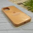 قاب گوشی iPhone 12 Pro Max آیفون سیلیکونی اورجینال پاک کنی درجه یک زیربسته نارنجی روشن کد 124322