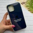 قاب گوشی iPhone 12 Pro Max آیفون سیلیکونی اورجینال پاک کنی درجه یک زیربسته سرمه ای کد 124324