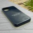 قاب گوشی iPhone 12 Pro Max آیفون سیلیکونی اورجینال پاک کنی درجه یک زیربسته سرمه ای کد 124324