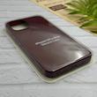 قاب گوشی iPhone 12 Pro Max آیفون سیلیکونی اورجینال پاک کنی درجه یک زیربسته زرشکی کد 124327