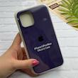 قاب گوشی iPhone 12 Pro Max آیفون سیلیکونی اورجینال پاک کنی درجه یک زیربسته بنفش تیره کد 124329