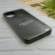 قاب گوشی iPhone 12 Pro Max آیفون سیلیکونی اورجینال پاک کنی درجه یک زیربسته خاکستری کد 124330
