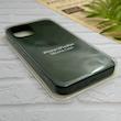 قاب گوشی iPhone 12 Pro Max آیفون سیلیکونی اورجینال پاک کنی درجه یک زیربسته سبز تیره کد 124333