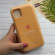قاب گوشی iPhone 11 Pro Max آیفون سیلیکونی اورجینال پاک کنی درجه یک زیربسته نارنجی روشن کد 124368
