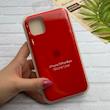 قاب گوشی iPhone 11 Pro Max آیفون سیلیکونی اورجینال پاک کنی درجه یک زیربسته قرمز کد 124371