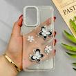 قاب گوشی Galaxy A33 سامسونگ شفاف رزینی Luxury لنز نگین دار کرومی کد E10-124397