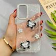 قاب گوشی Galaxy A52 4G - Galaxy A52 5G - Galaxy A52S سامسونگ شفاف رزینی Luxury لنز نگین دار کرومی کد E10-124416