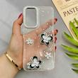 قاب گوشی Galaxy S20 FE سامسونگ شفاف رزینی Luxury لنز نگین دار کرومی کد 124418