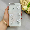 قاب گوشی iPhone 7 Plus - iPhone 8 Plus آیفون رزینی Luxury لنز کرومی طرح گل لوکس کد 124507