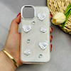 قاب گوشی iPhone 13 - iPhone 14 آیفون رزینی Luxury لنز کرومی طرح گل لوکس کد 124509