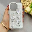 قاب گوشی iPhone 16 Pro آیفون رزینی Luxury لنز کرومی طرح گل لوکس کد 124513
