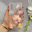 قاب گوشی Galaxy A30S - A50S - A50 سامسونگ شفاف رزینی برجسته اکلیلی شاین طرح لبوبو Labubu کیوت کد 124561