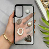 قاب گوشی Galaxy A05S سامسونگ شفاف رزینی Luxury برجسته طرح کهکشانی لوکس مشکی کد 125785