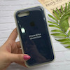 قاب گوشی iPhone 7 Plus - iPhone 8 Plus آیفون سیلیکونی اورجینال پاک کنی درجه یک زیربسته سرمه ای کد 126007