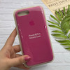 قاب گوشی iPhone 7 Plus - iPhone 8 Plus آیفون سیلیکونی اورجینال پاک کنی درجه یک زیربسته صورتی تیره کد 126010