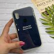 قاب گوشی iPhone X - iPhone XS آیفون سیلیکونی اورجینال پاک کنی درجه یک زیربسته سرمه ای کد 126028