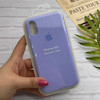قاب گوشی iPhone X - iPhone XS آیفون سیلیکونی اورجینال پاک کنی درجه یک زیربسته بنفش روشن کد 126032