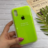 قاب گوشی iPhone X - iPhone XS آیفون سیلیکونی اورجینال پاک کنی درجه یک زیربسته سبز فسفری کد 126036