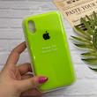 قاب گوشی iPhone X - iPhone XS آیفون سیلیکونی اورجینال پاک کنی درجه یک زیربسته سبز فسفری کد 126036