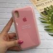 قاب گوشی iPhone X - iPhone XS آیفون سیلیکونی اورجینال پاک کنی درجه یک زیربسته صورتی کد 126039